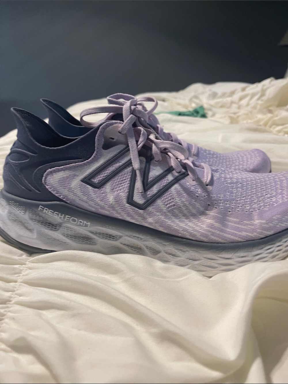 New Balance Women's Lavender and Dark Purple Fresh Foam Running Shoes